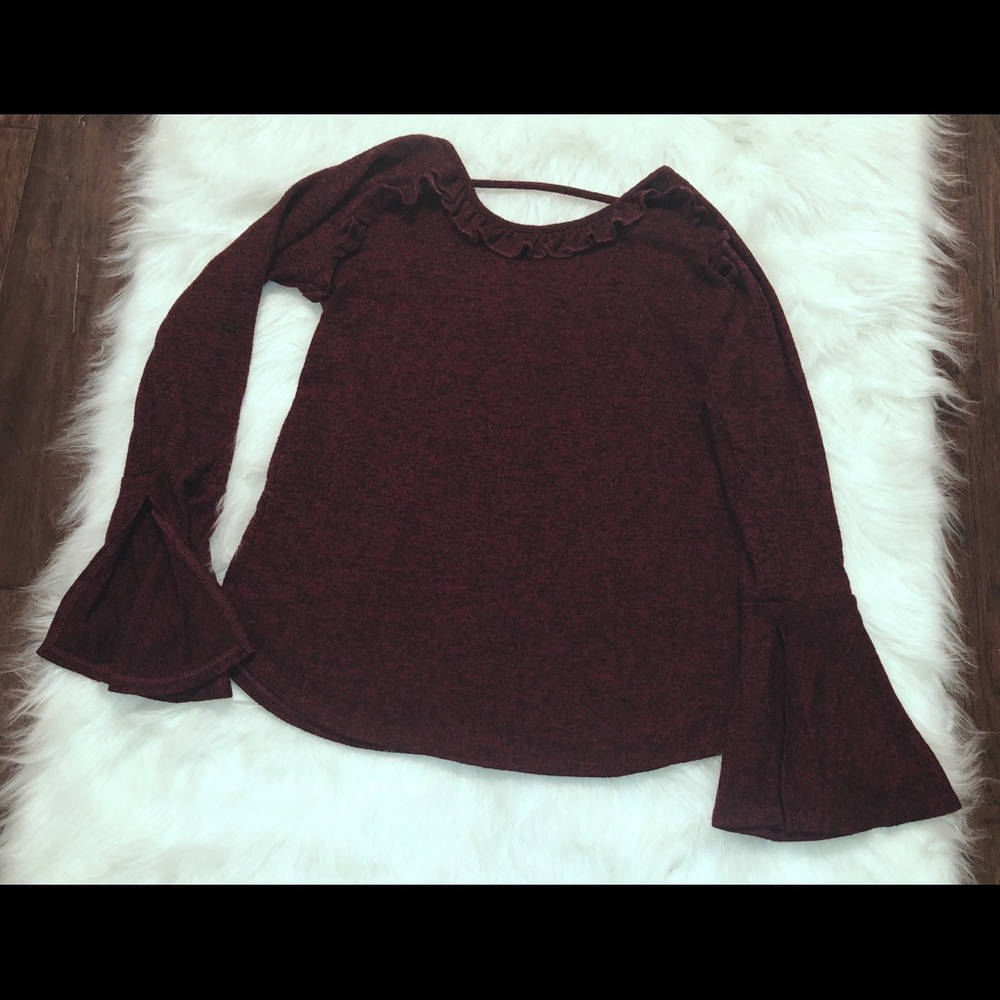 Maroon Derek Heart shirt. Size Med.